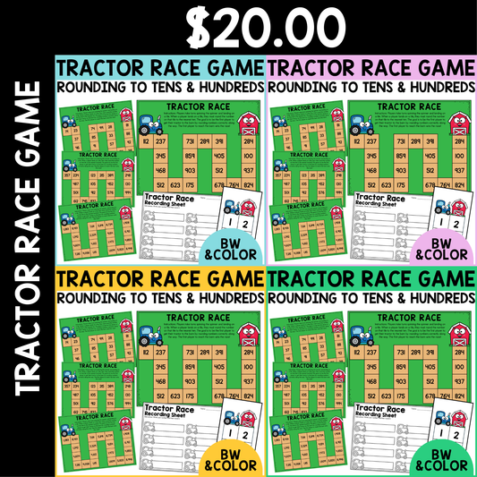 Tractor Race Rounding Game