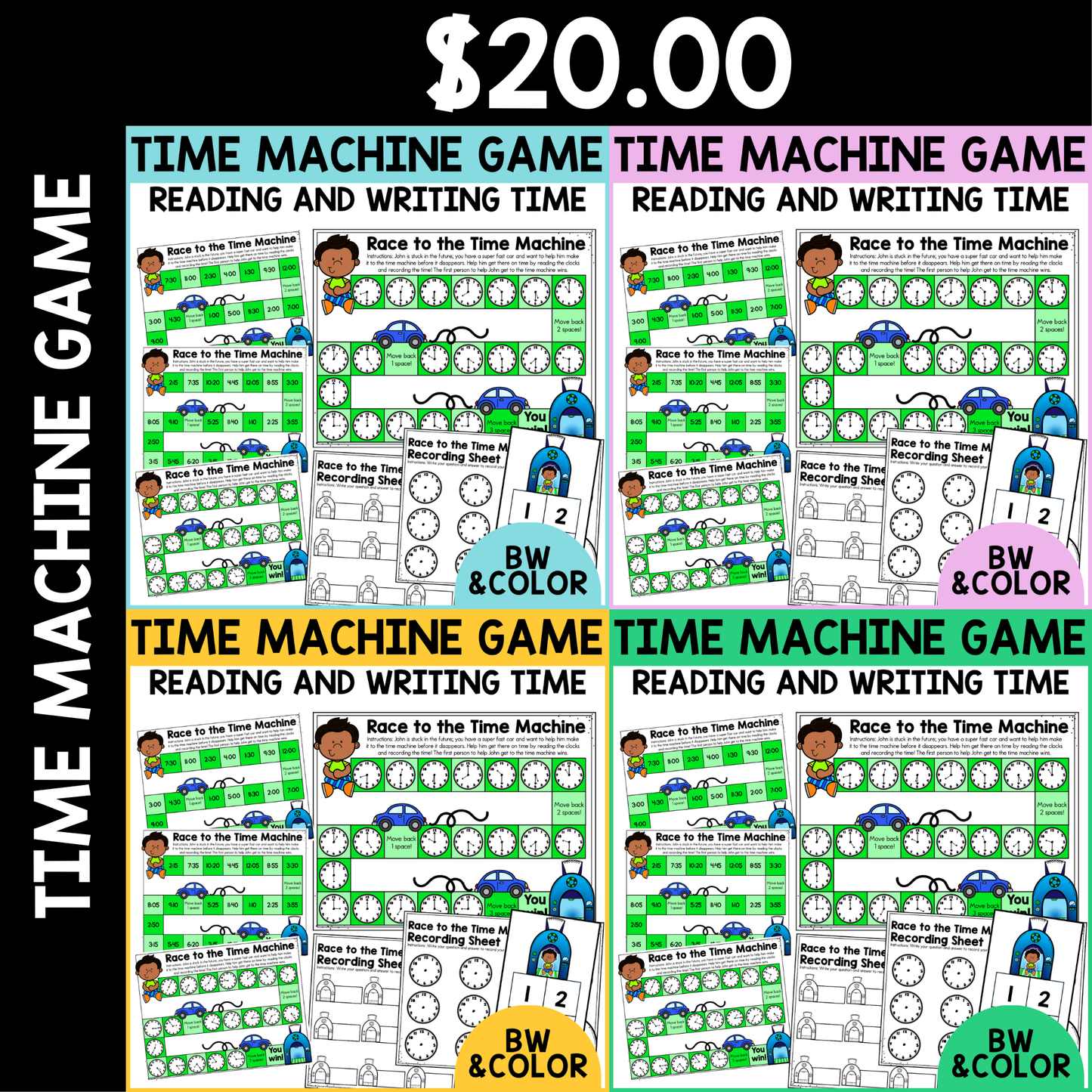 Time Machine - Telling Time Game