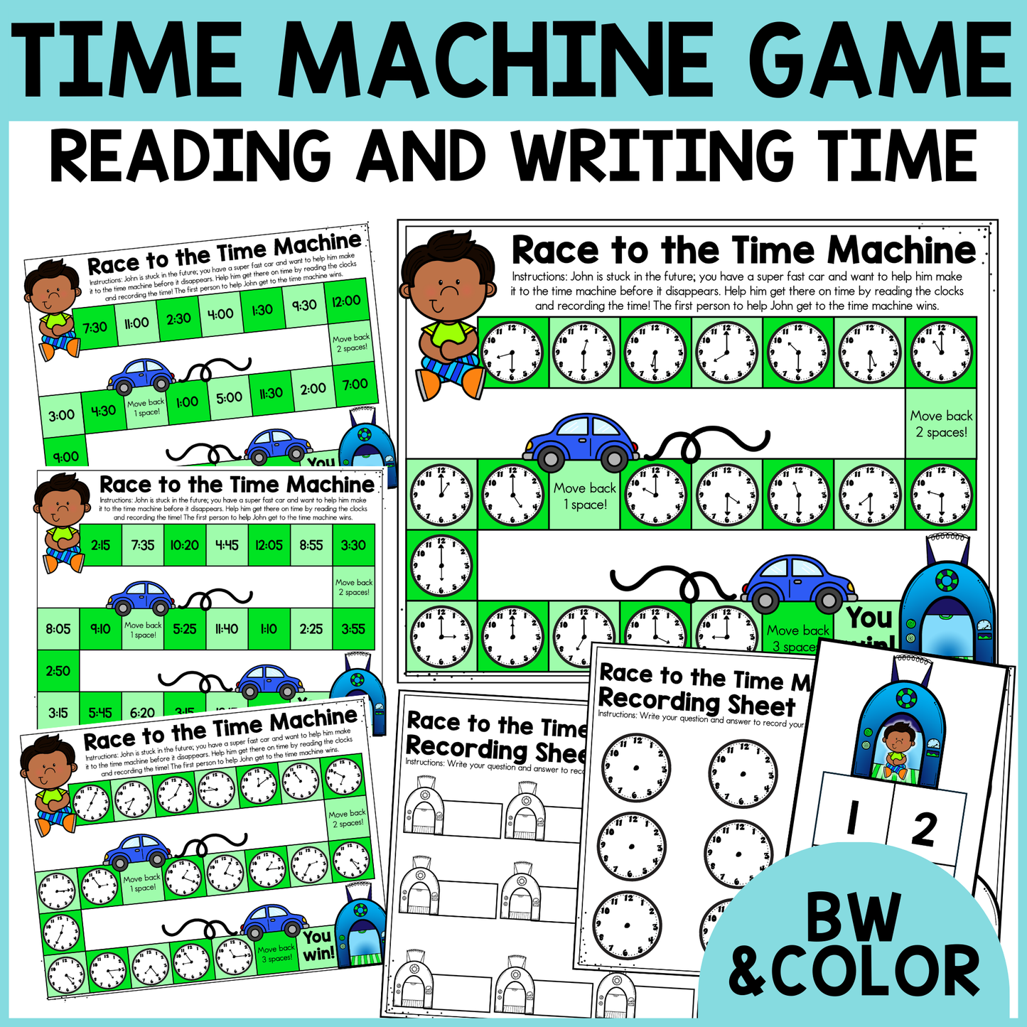 Time Machine - Telling Time Game
