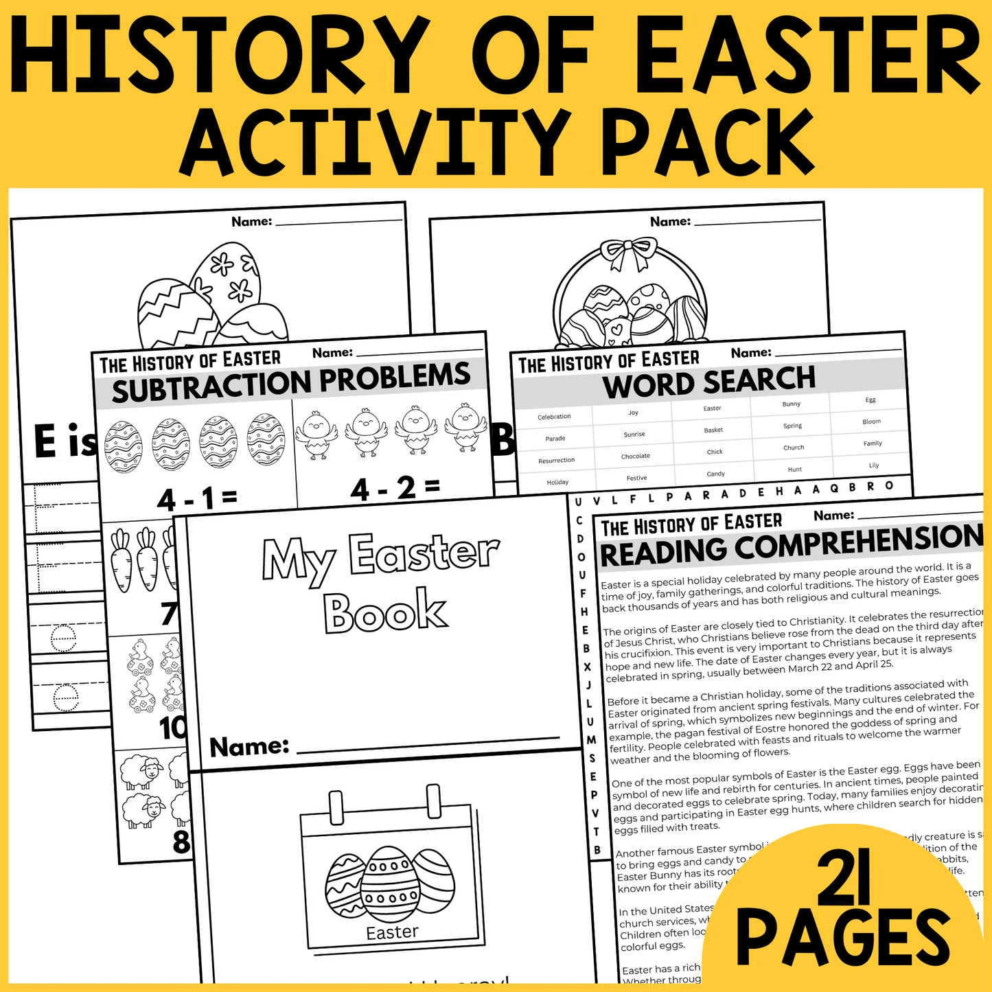 The History of Easter Activity Pack