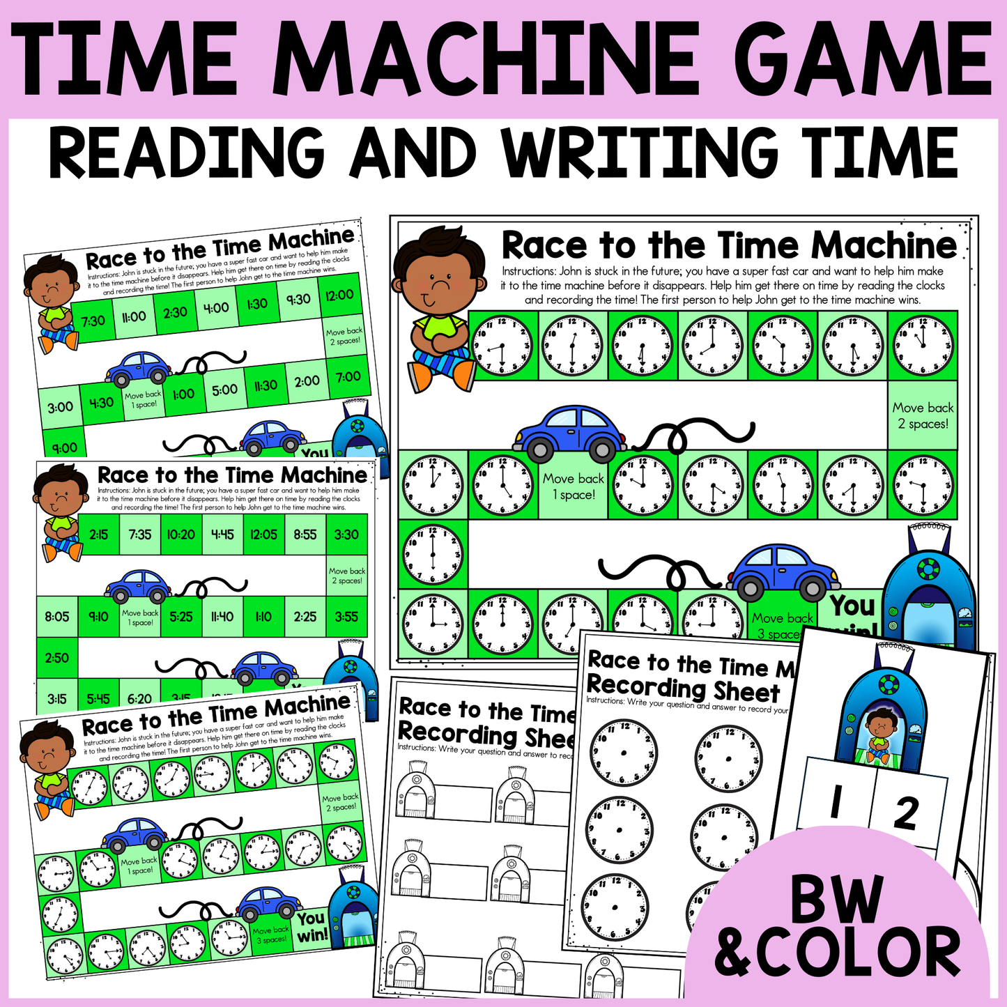 Time Machine - Telling Time Game