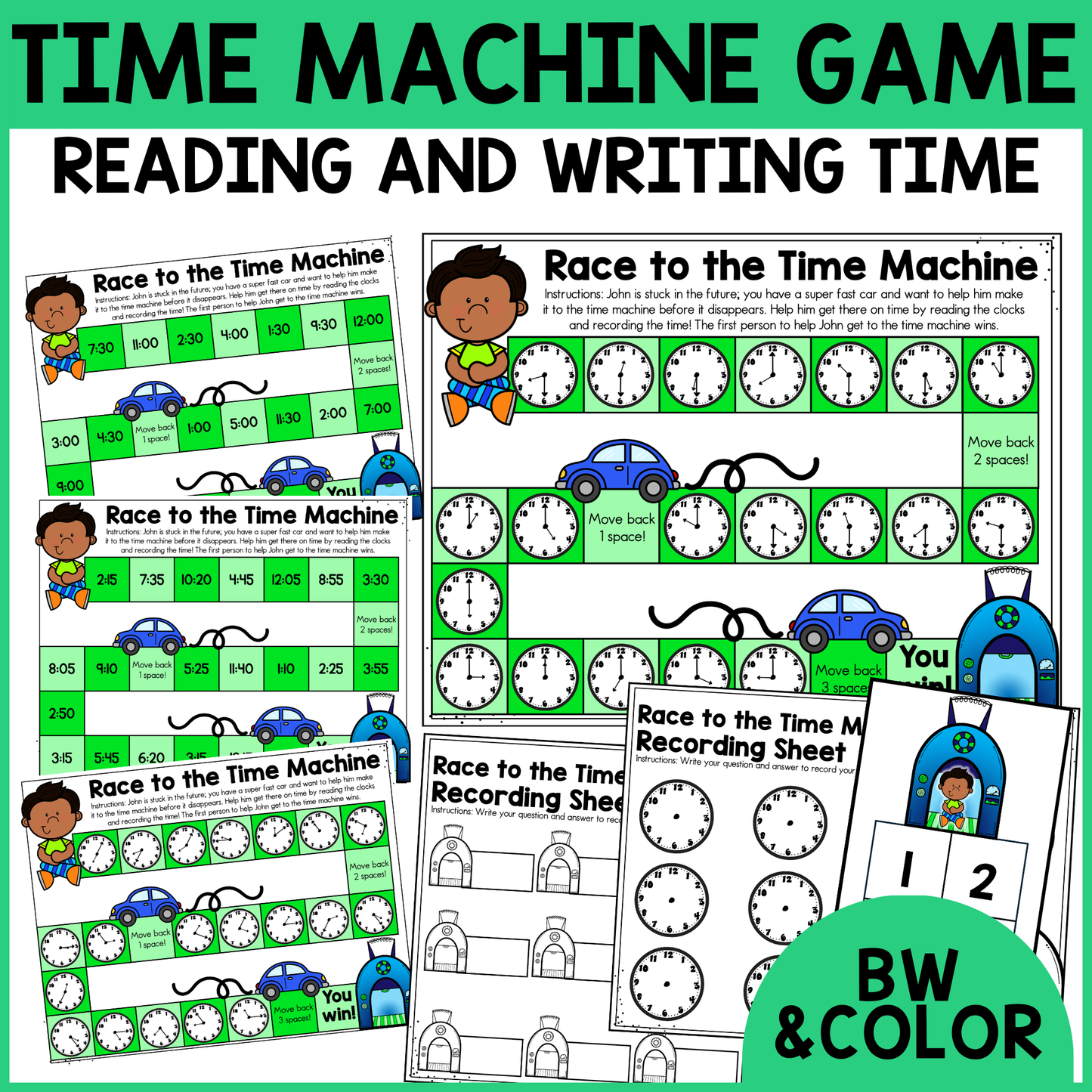 Time Machine - Telling Time Game