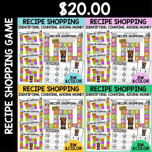 Recipe Shopping - Identify and Count Money