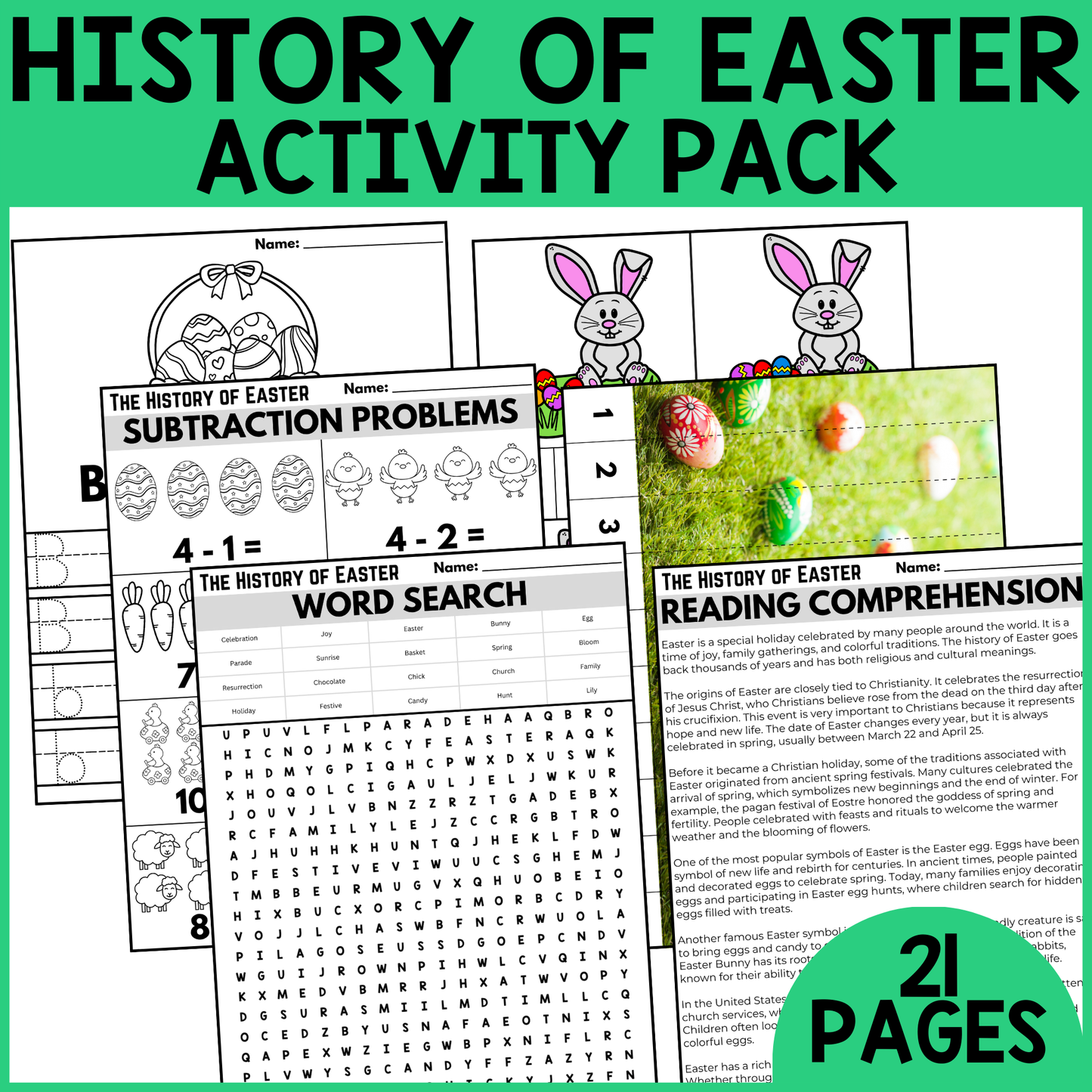 The History of Easter Activity Pack