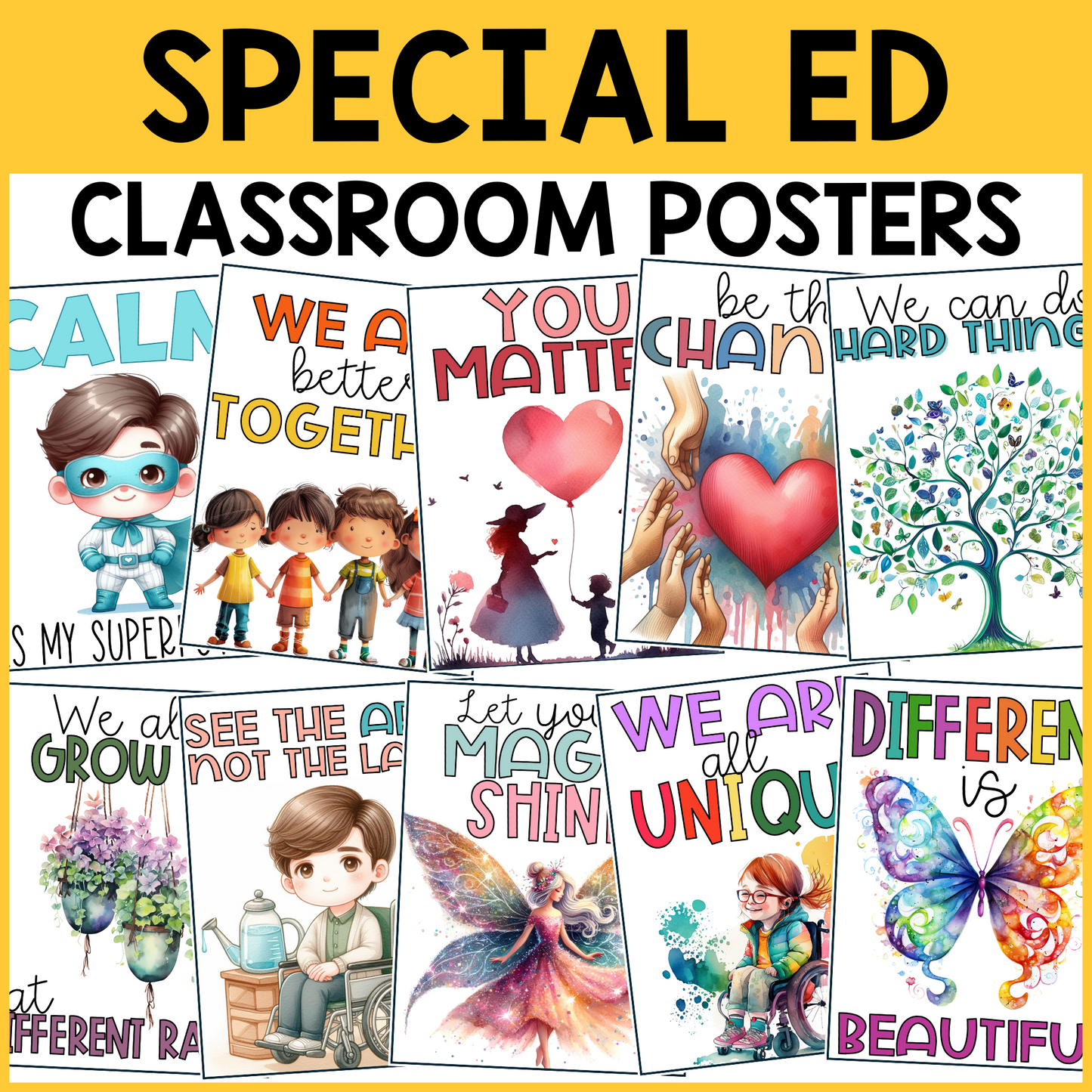 Special Education Classroom Posters β Set of 10 ππ§©