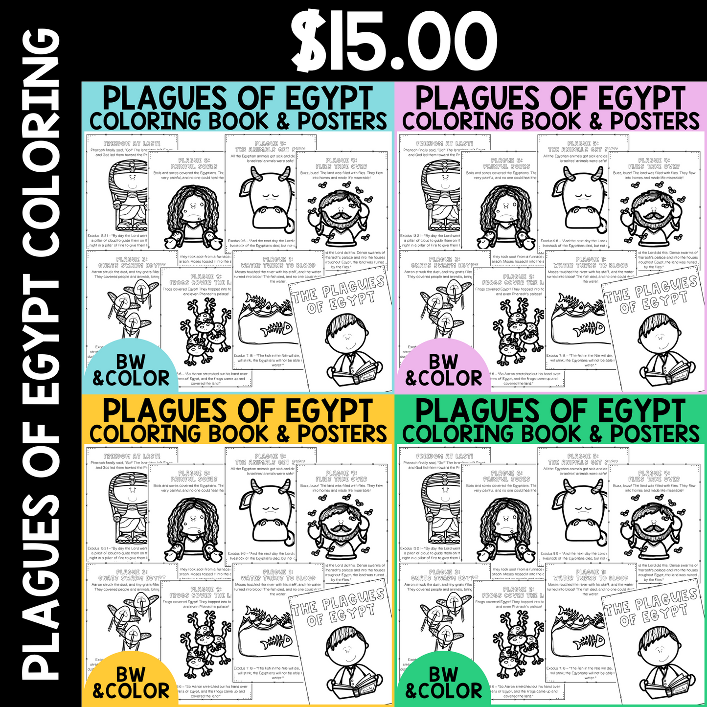 Plagues of Egypt Coloring Pages