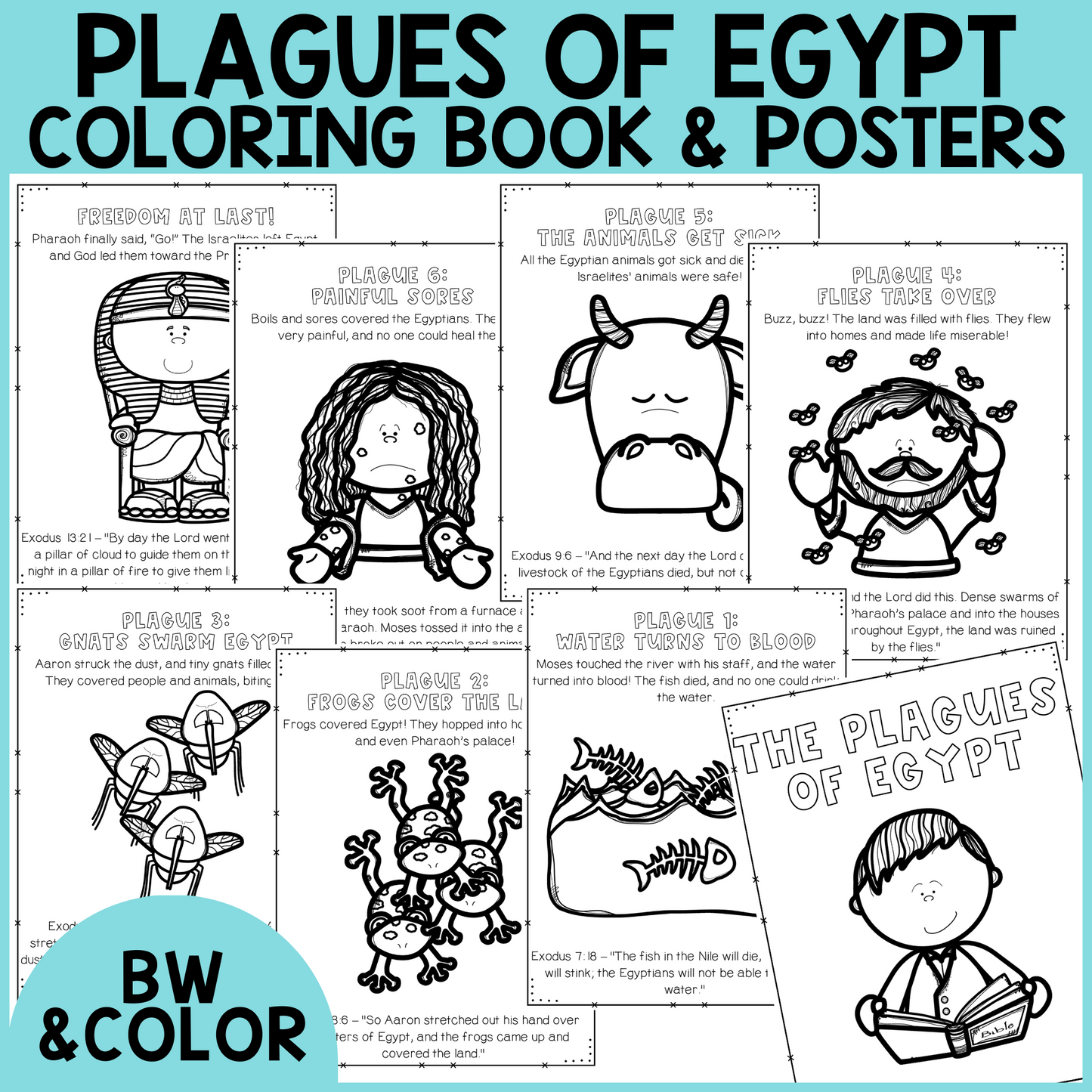 Plagues of Egypt Coloring Pages