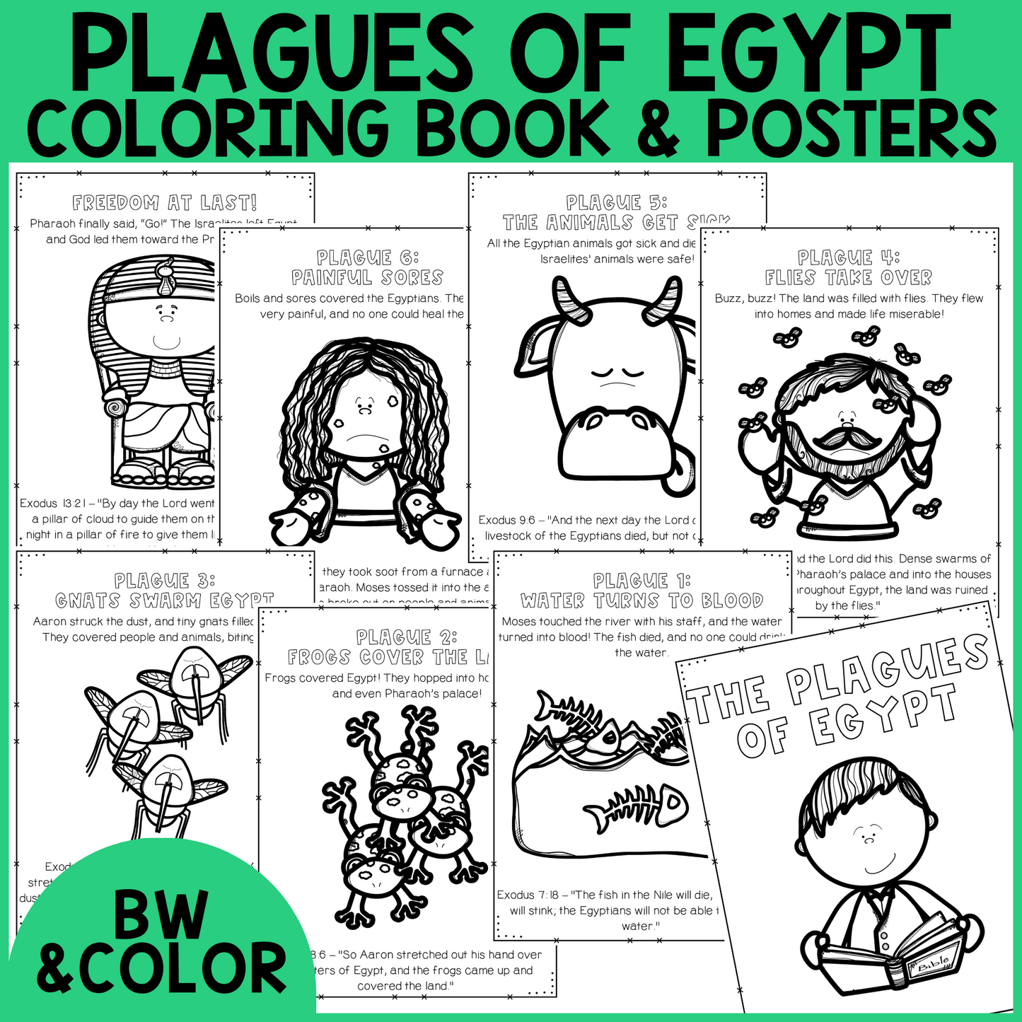 Plagues of Egypt Coloring Pages
