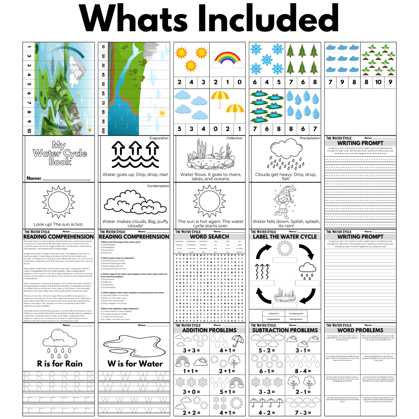 The Water Cycle Activity Pack
