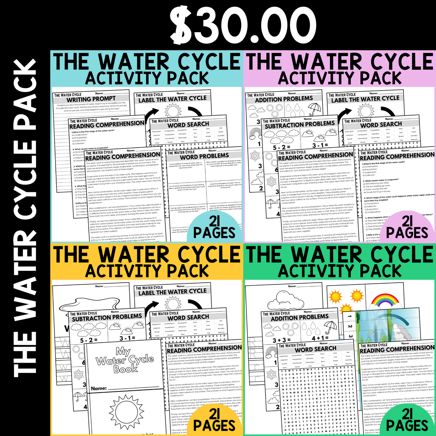 The Water Cycle Activity Pack