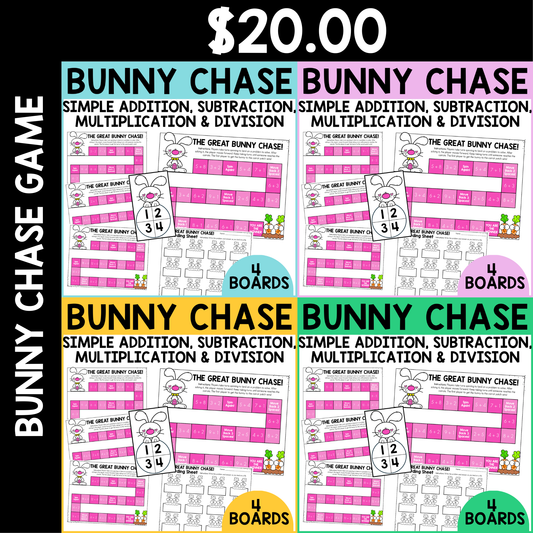 Bunny Chase Fact Fluency Games
