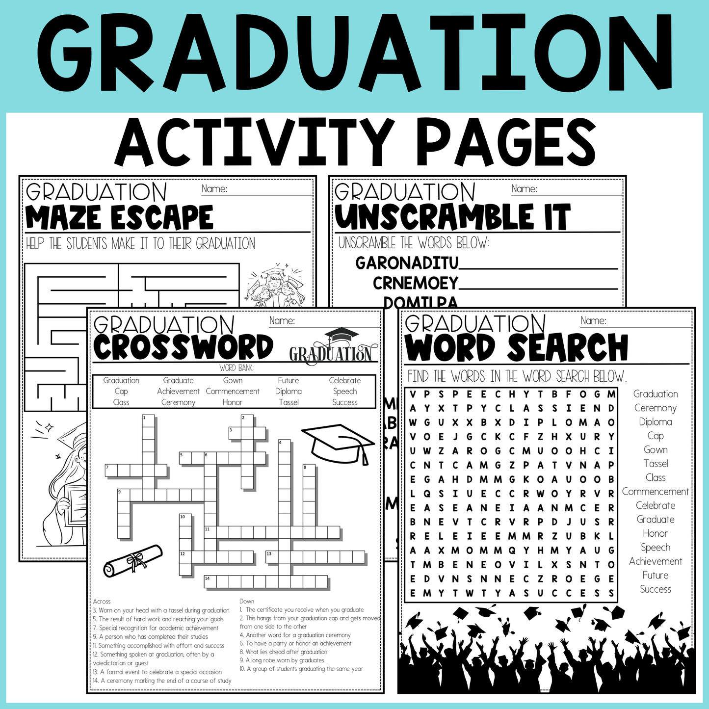 Graduation Activity Pages