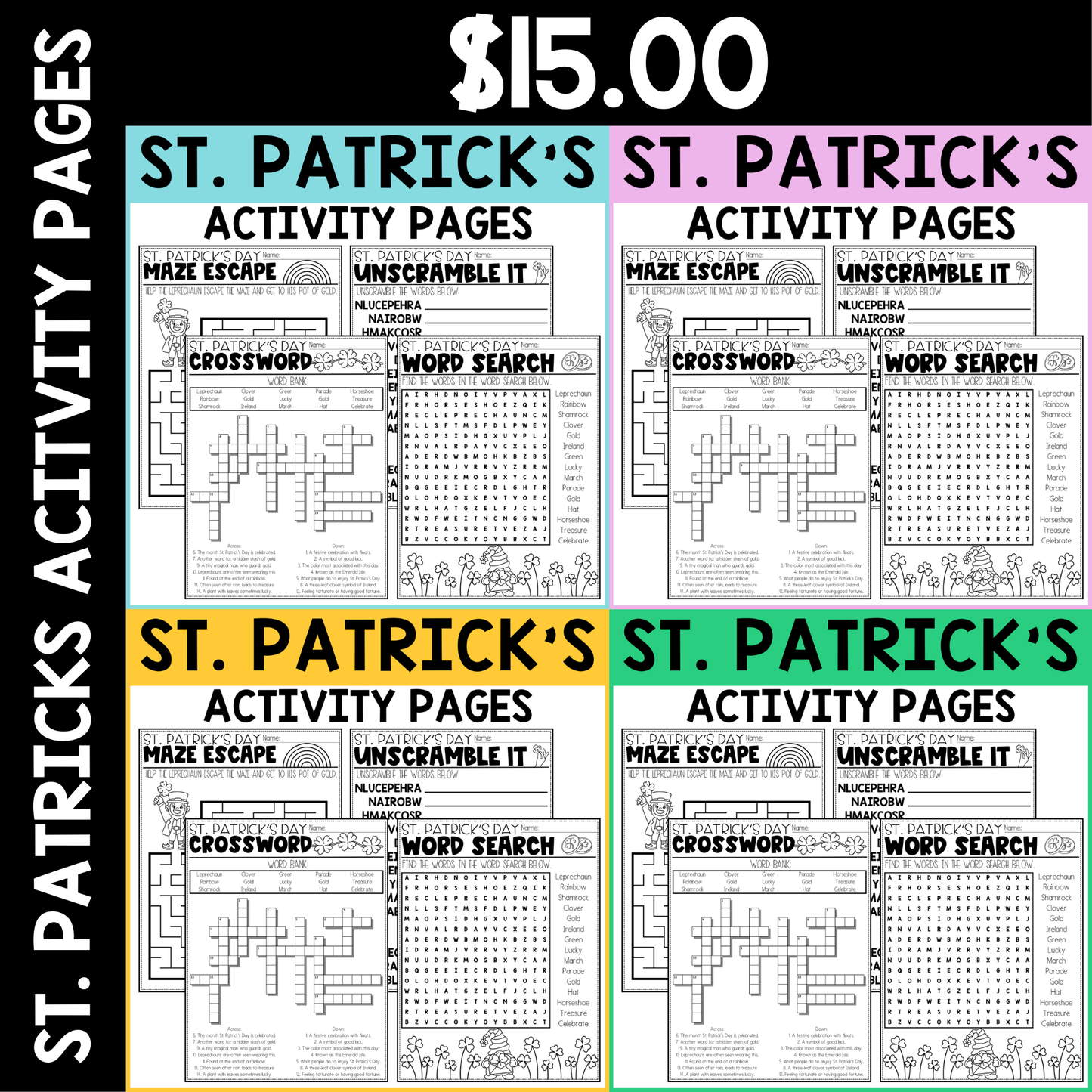 St. Patrick's Day Activity Pages