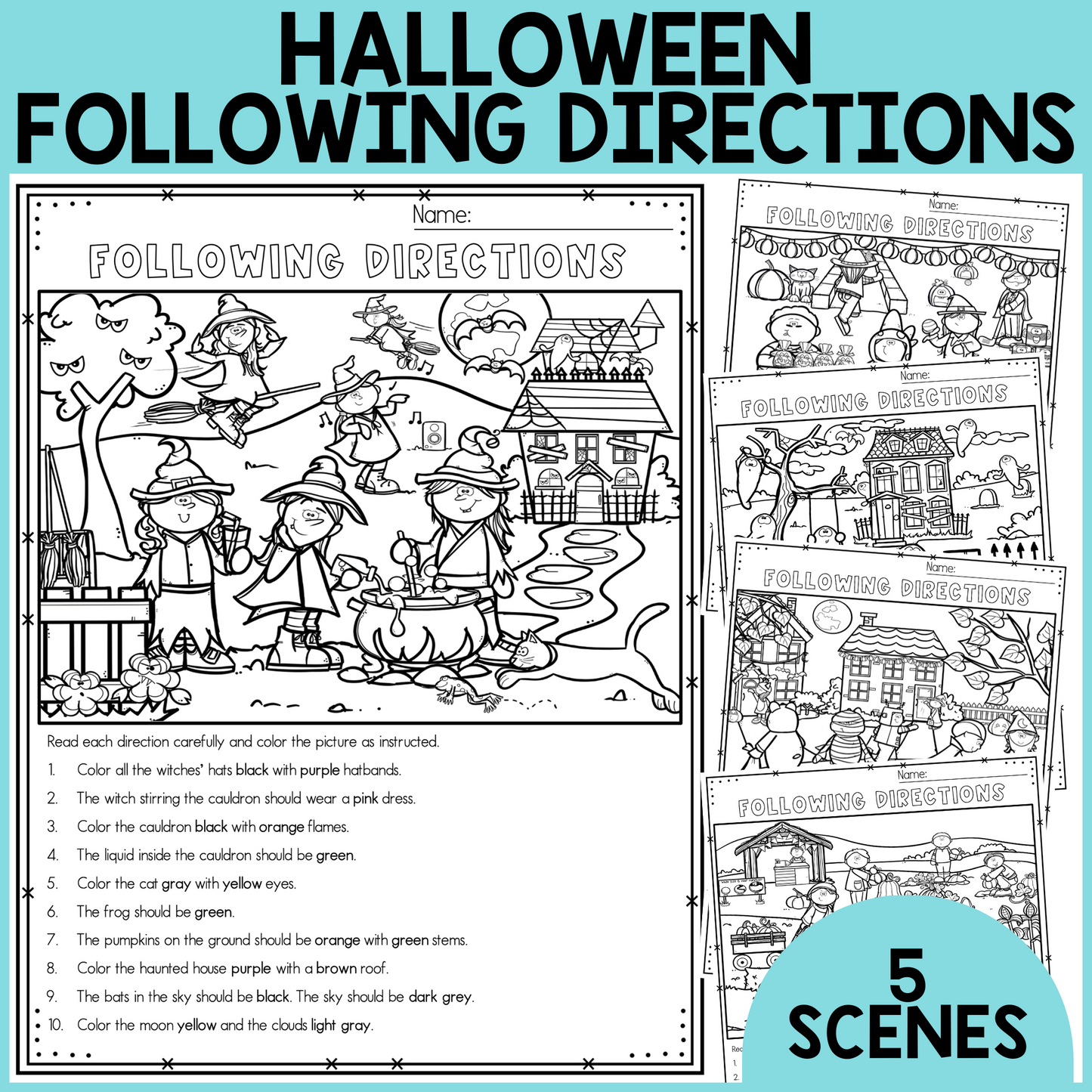 Halloween Following Directions