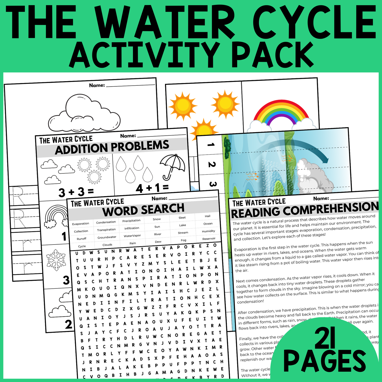The Water Cycle Activity Pack