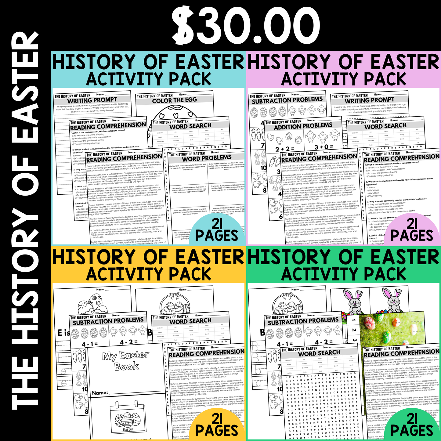 The History of Easter Activity Pack
