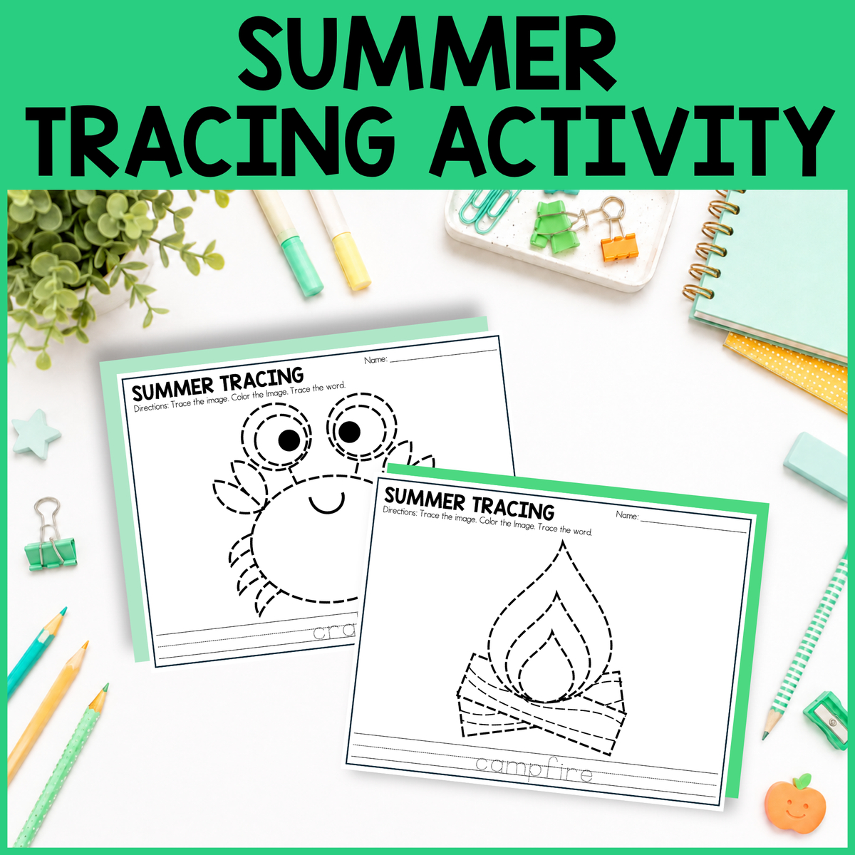Summer Tracing Activity