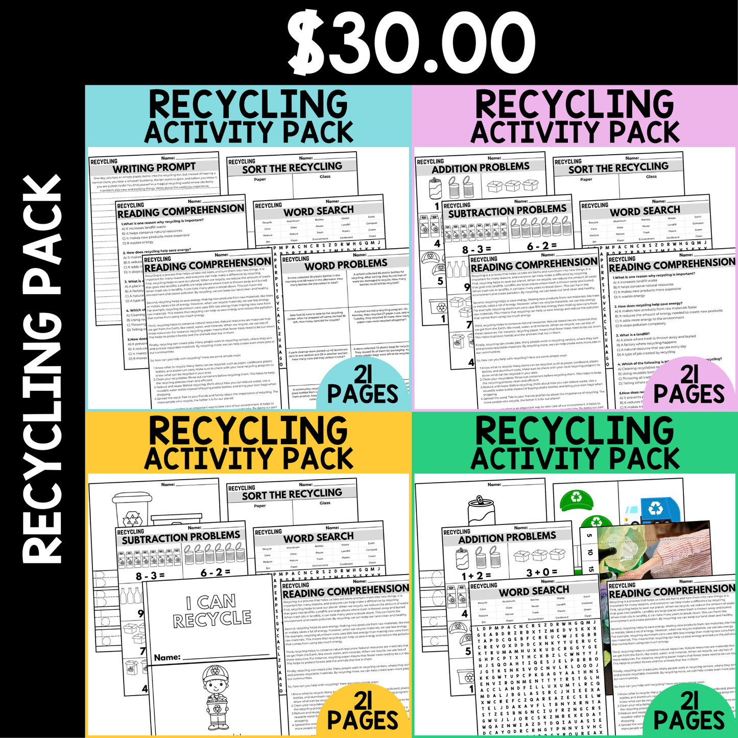 Recycling Activity Pack