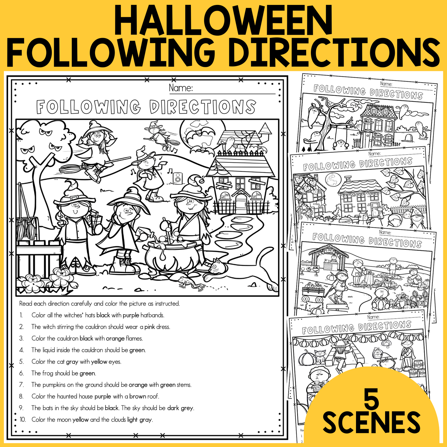 Halloween Following Directions