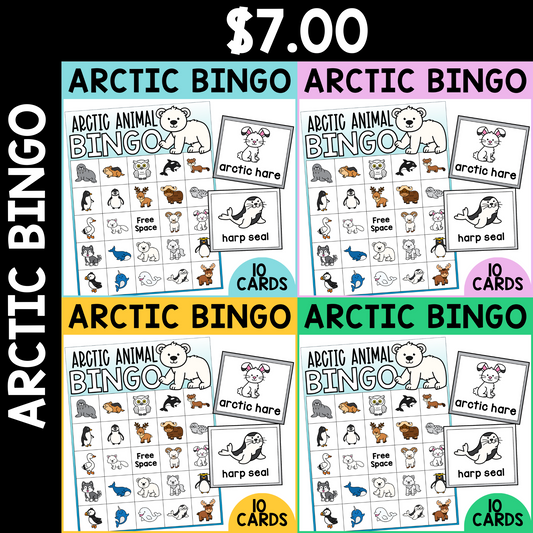 Arctic Animal Bingo