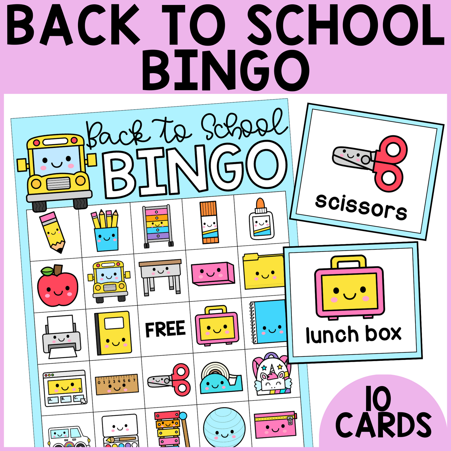 Back to School Bingo