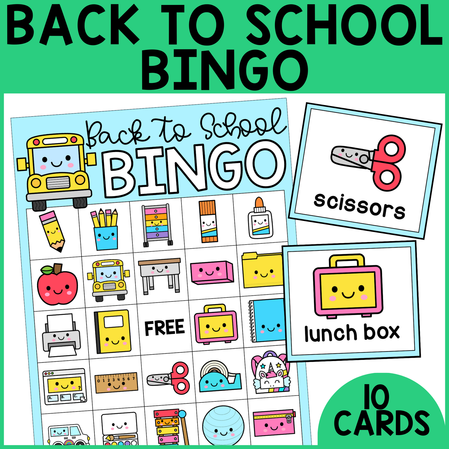 Back to School Bingo