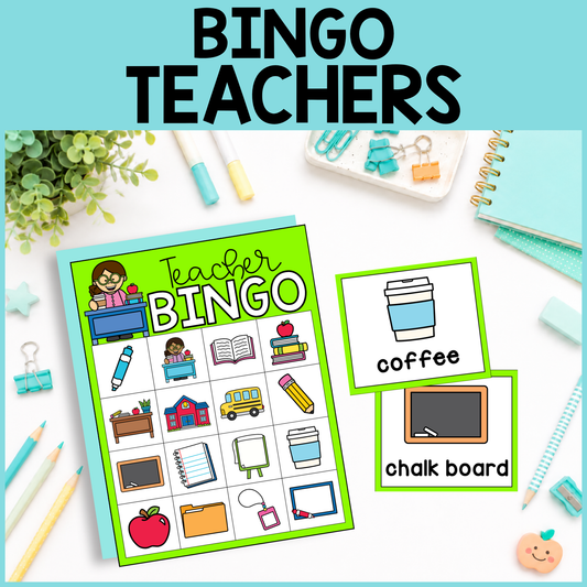 Community Helper Bingo Game: Teacher