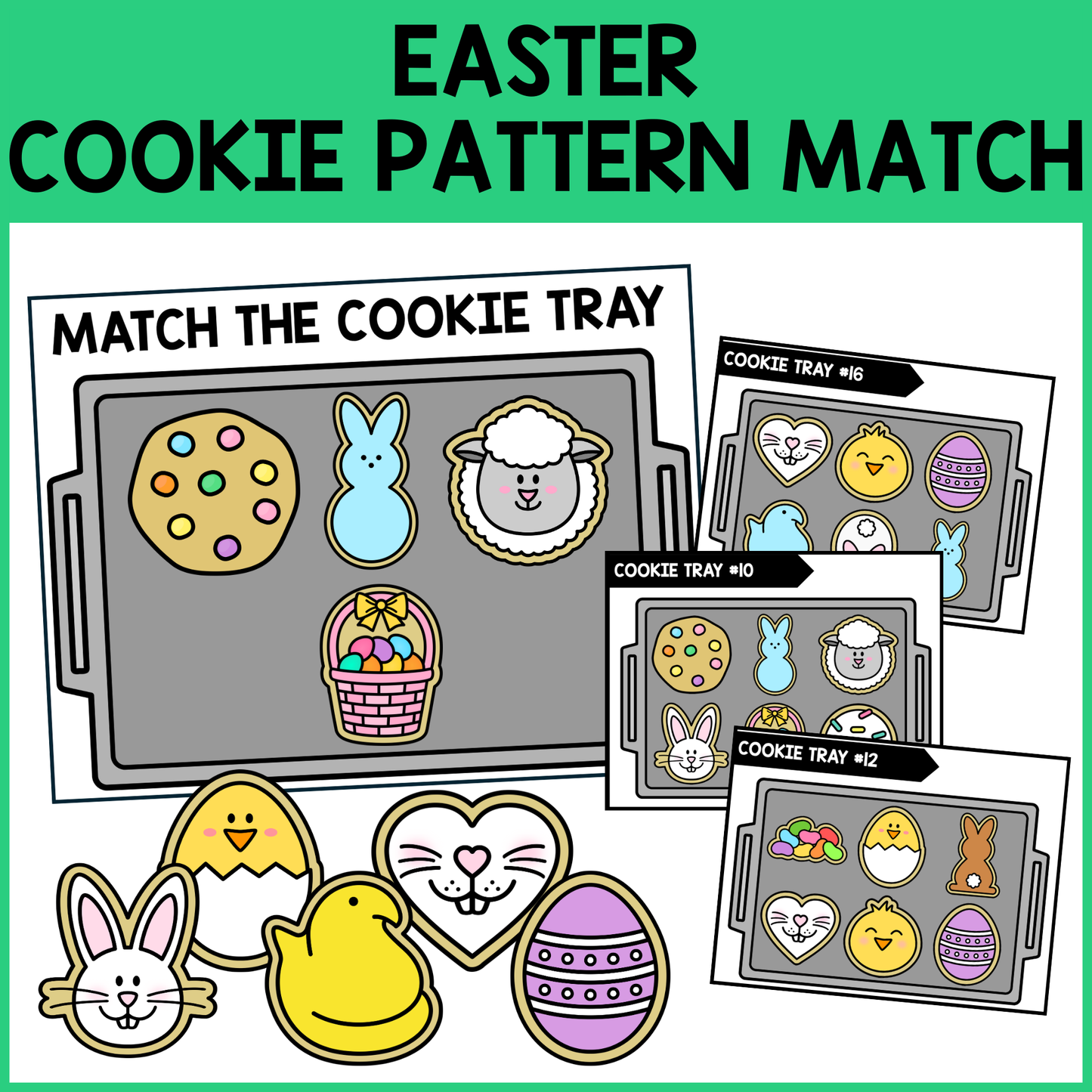 Easter Cookie Matching (Patterns Activity)