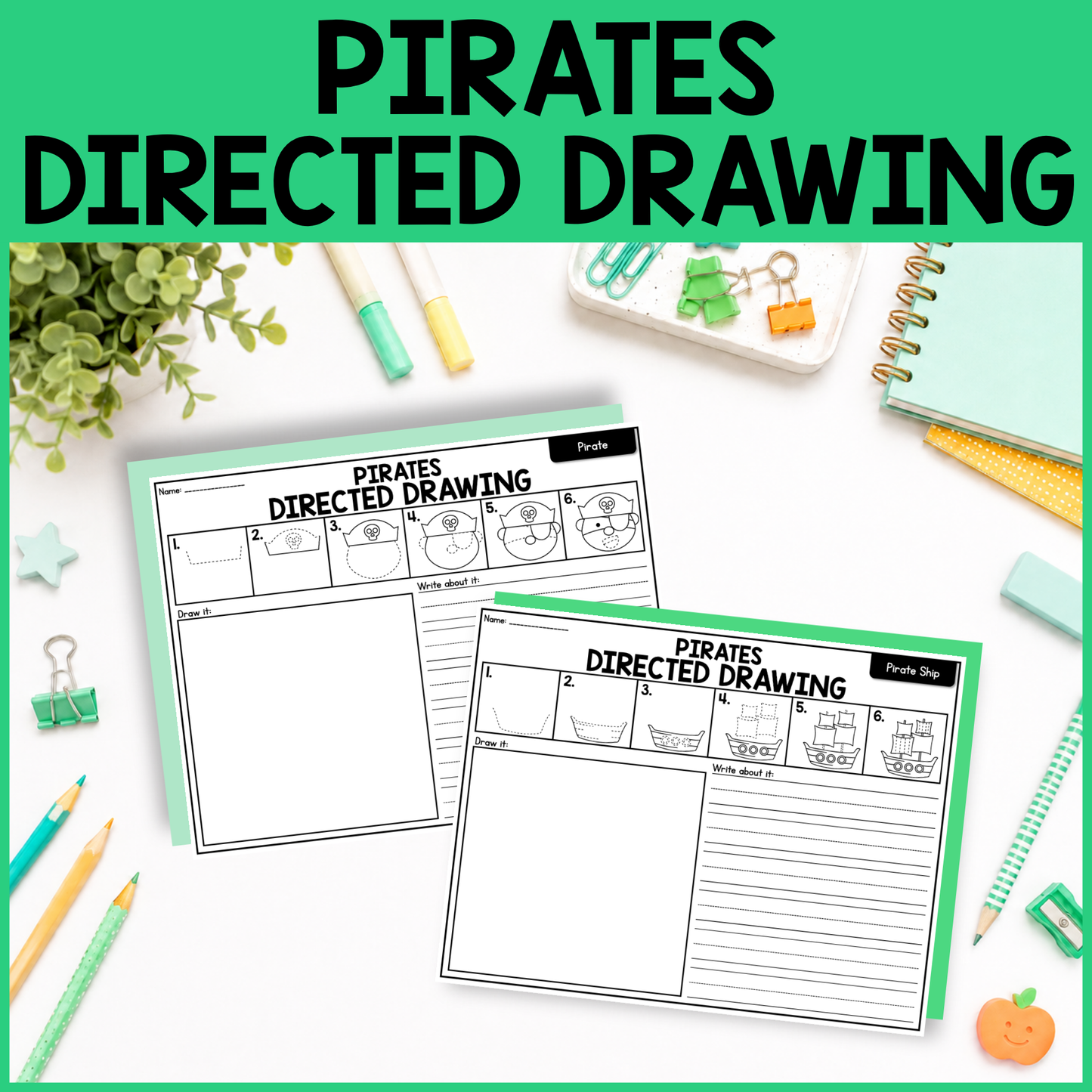 Pirates Directed Drawing