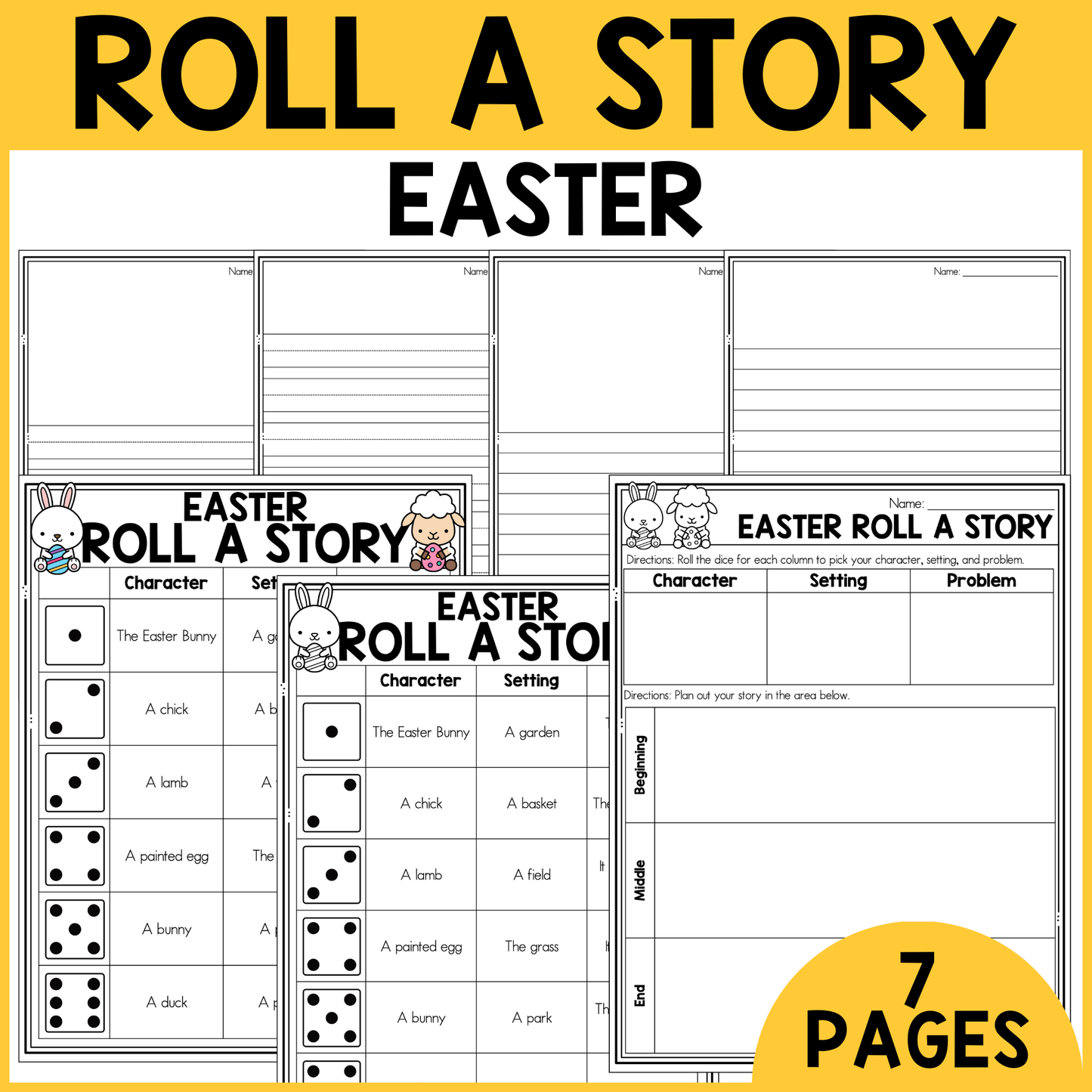 Easter Roll a Story