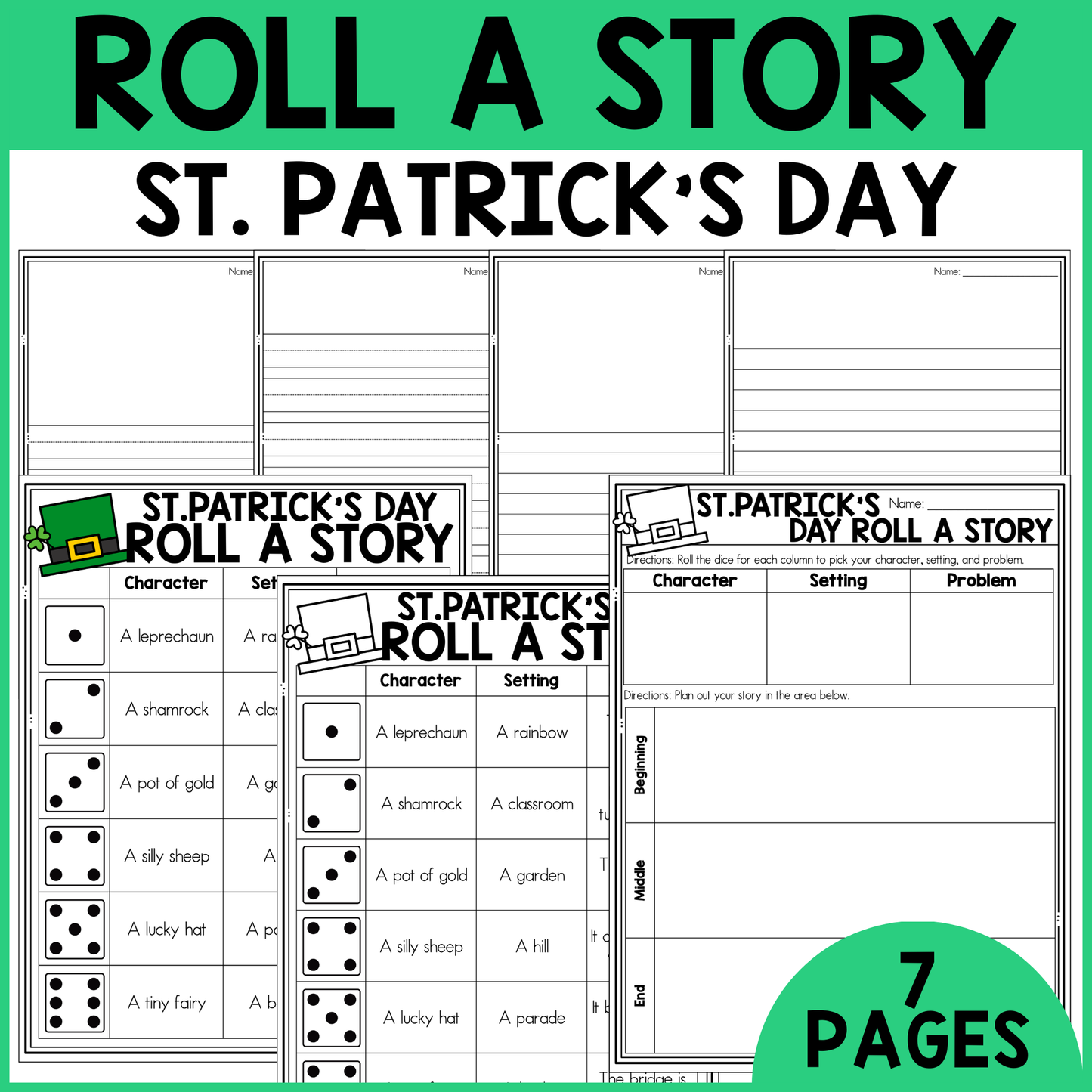 St. Patrick's Day Roll a Story