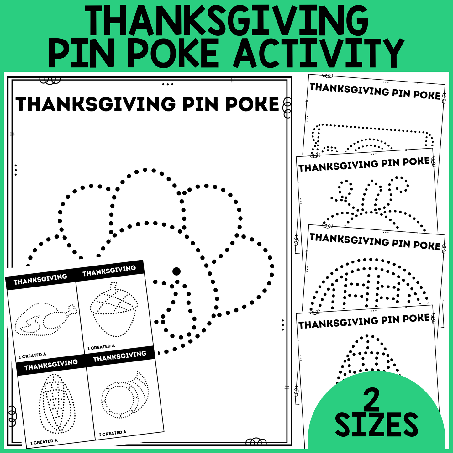 Thanksgiving Pin Poke Activity