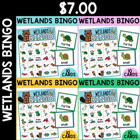 Wetland Animal Bingo