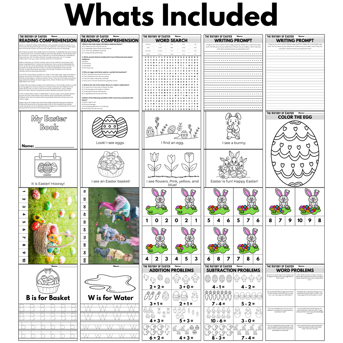 The History of Easter Activity Pack