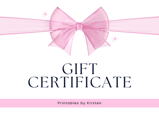 Gift Certificate