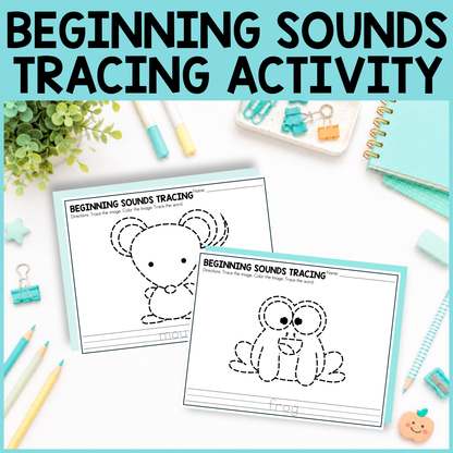 Beginning Sounds Tracing Activity