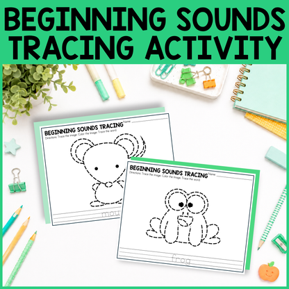 Beginning Sounds Tracing Activity