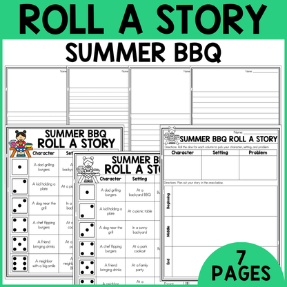 Summer BBQ Roll a Story