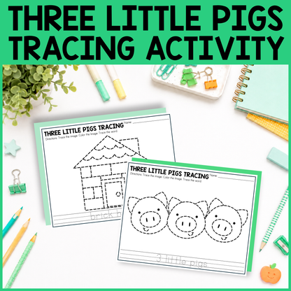 Three Little Pigs Tracing Activity