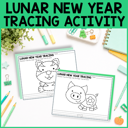 Lunar New Year Tracing Activity
