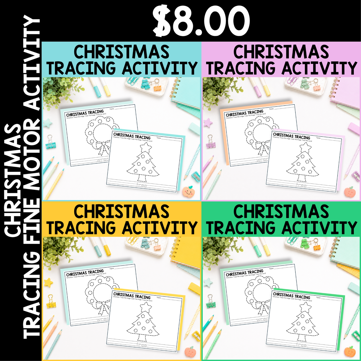 Christmas Tracing Activity