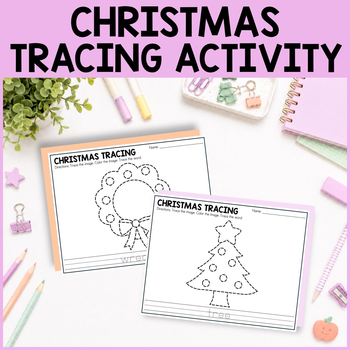 Christmas Tracing Activity