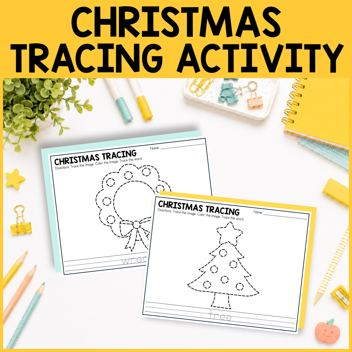 Christmas Tracing Activity