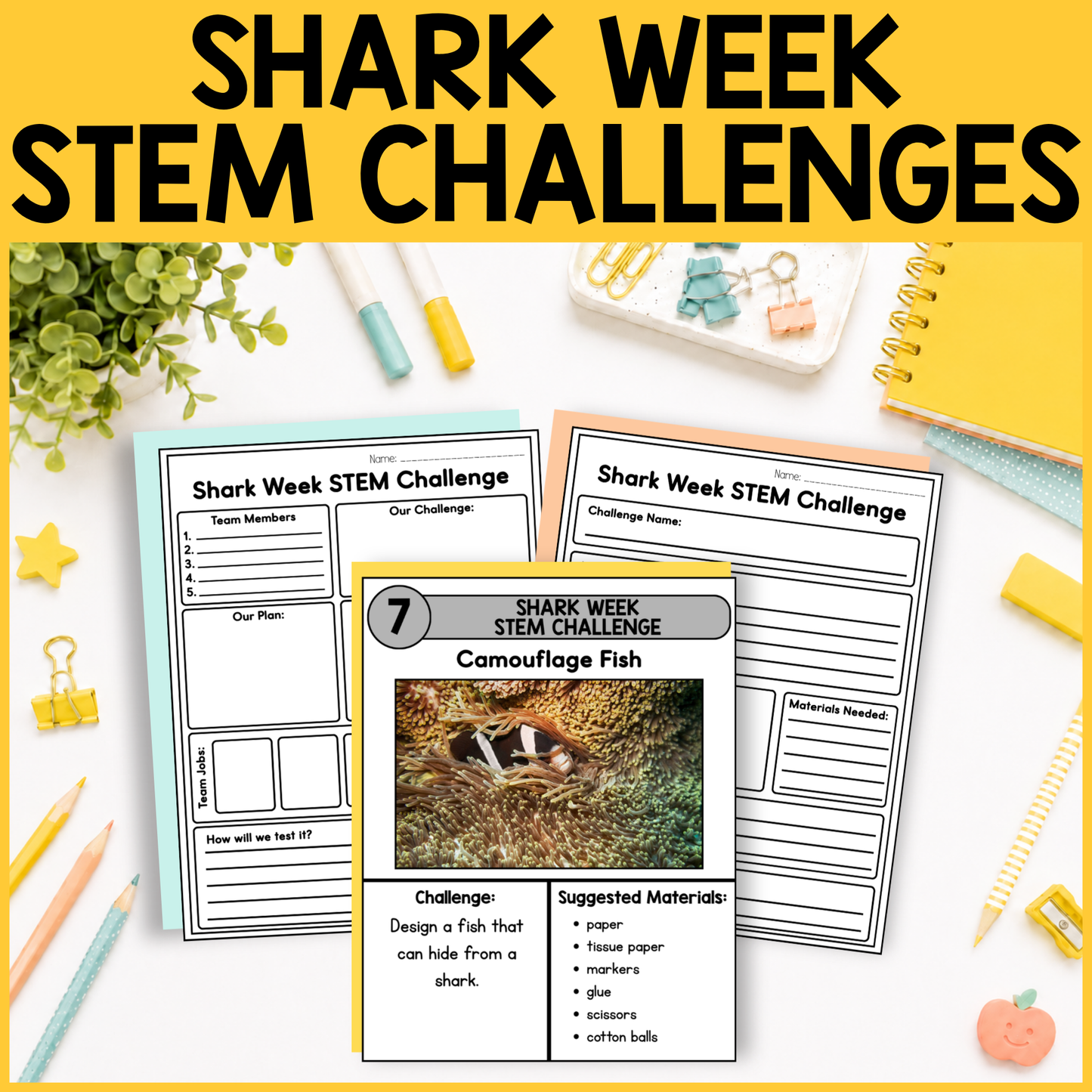 Shark Week STEM Challenges