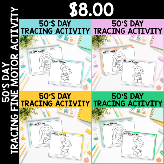 50s Day Tracing Activity