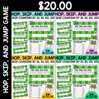Hop, Skip, and Jump Skip Counting Game