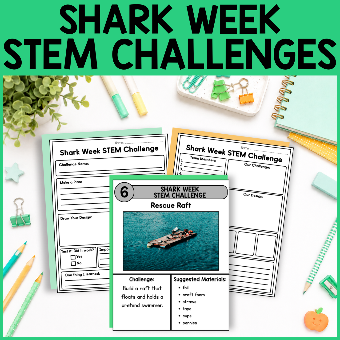 Shark Week STEM Challenges