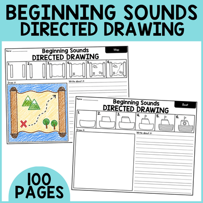 Beginning Sounds Directed Drawing (Alphabet)