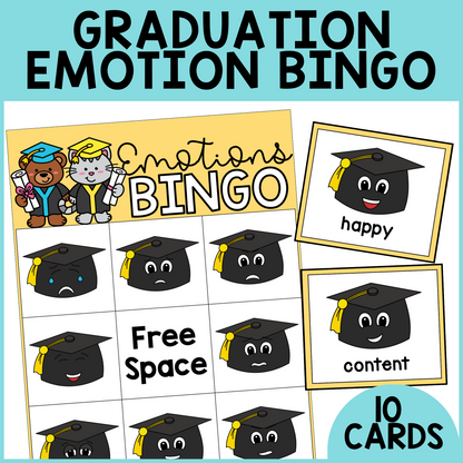 Graduation Emotion Bingo