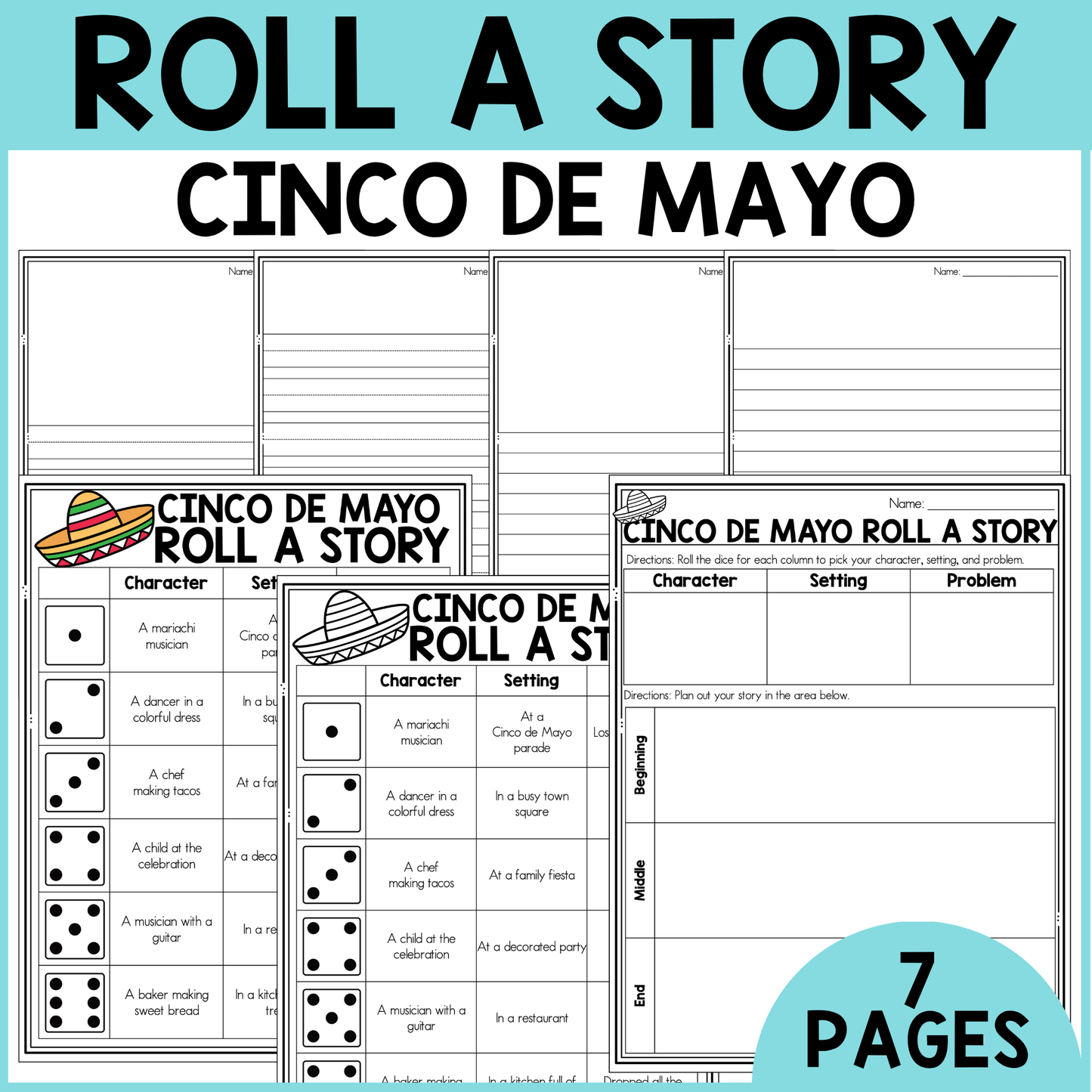 Cinco De Mayo Roll a Story